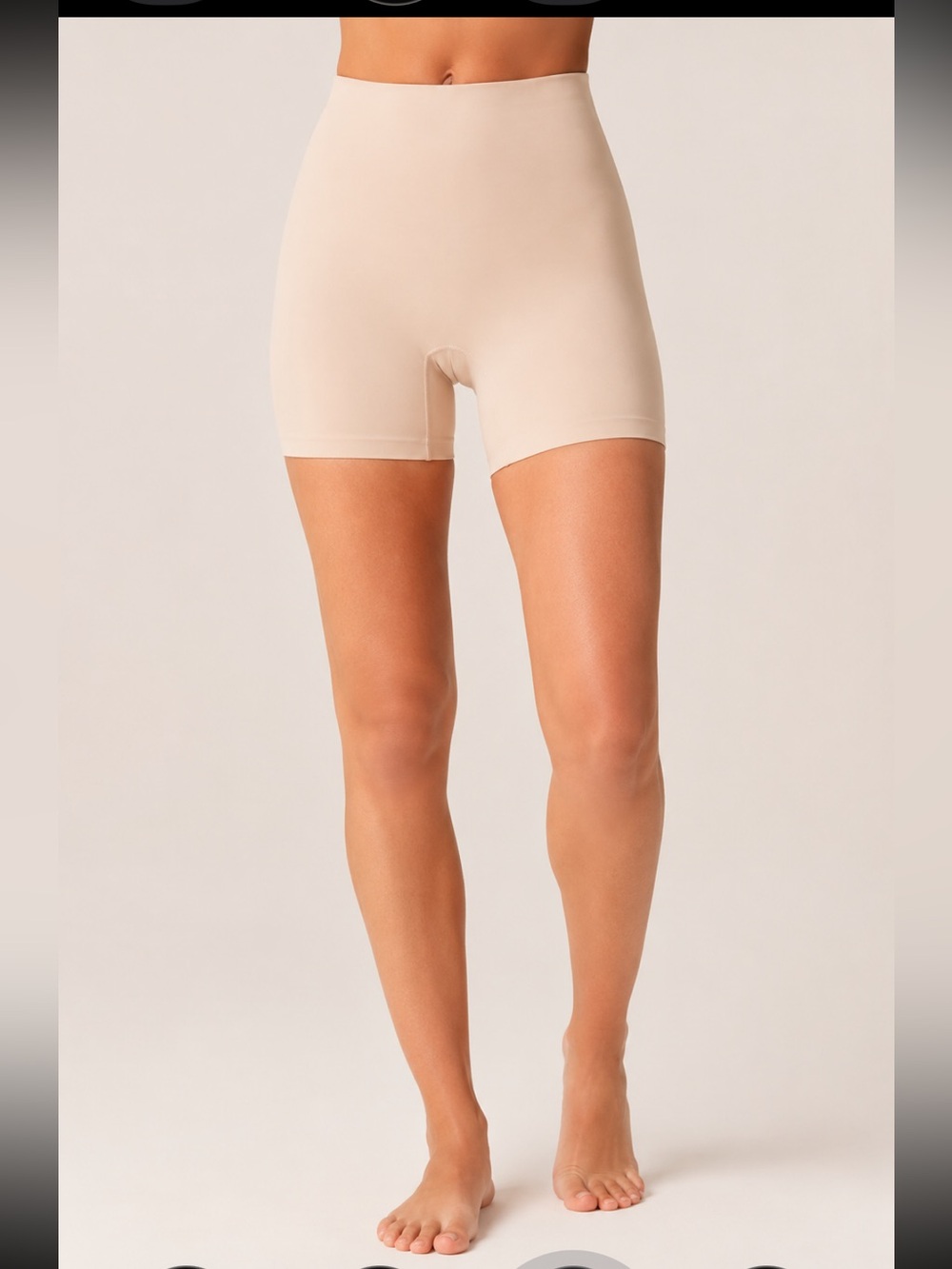 Maidenform Beige High-Waist Shaping Shorts